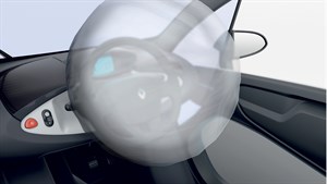 Renault TWIZY - Airbag de sécurité déclenché